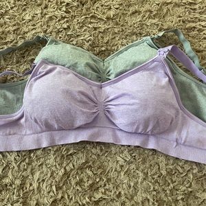 Padded nursing bras